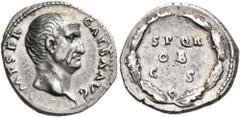 Roman Imperial & Provincial Galba, 68-69. Denarius (Silver, 18 mm, 3.47 g, 6 h), Rome, circa July 68 - January 69. IMP SER GALBA AVG Bare head of Galba to right. Rev. S P Q R / OB / C S in three lines