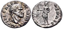 Roman Imperial Galba, 68-69. Denarius (Silver, 18 mm, 3.06 g, 6 h), Rome, circa July AD 68-January AD 69. IMP SER GALBA CAESAR AVG Laureate head of Galba to right. Rev. ROMA RENASC Roma standing left,