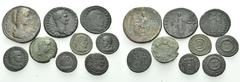 Large Lots ROMAN PROVINCIAL & IMPERIAL. Circa 1st-4th centuries AD. (Bronze, 61.34 g). Lot of Nine (9) bronze coins, including one provincial issue of the Roman proconsul Sisenna from an uncertain Sic