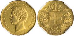 The El Greco Collection of Modern Greek Rarities / Otho GREECE. Otho, 1832-1862. 20 Drachmai 1833 (Gold, 21 mm, 5.74 g, 6 h), incomplete branch variety. Munich, struck from dies by Carl Friedrich Voig