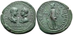 Roman Provincial MOESIA INFERIOR. Tomis. Gordian III and Tranquillina, 238-244. (Bronze, 29 mm, 11.76 g, 12 h). AVT K M ANT ΓOPΔIANOC AVΓ CE TPANKVΛΛEINA Laureate, draped and cuirassed bust of Gordian