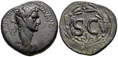 Roman Provincial SYRIA, Seleucis and Pieria. Antioch. Nerva, 96-98. (Bronze, 30 mm, 15.36 g, 12 h). IMP CAESAR NERVA AVG III COS Laureate head of Nerva to right. Rev. Large SC over small I; the whole 