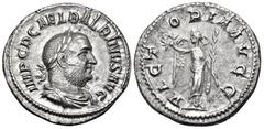 Roman Imperial Balbinus, 238. Denarius (Silver, 19.5 mm, 3.24 g, 1 h), Rome. IMP C D CAEL BALBINVS AVG Laureate head of Balbinus to right. Rev. VICTORIA AVGG Victory standing to right, turning her hea