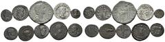 Large Lots ROMAN IMPERIAL. Circa 3rd-5th Century AD. (Bronze, 51 g). A lot of Ten (10) Bronze coins, including an interesting provincial issue for Trajan from an uncertain mint in Armenia (RPC III 655