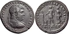 The Anthony Milavic Collection of Ancient Games Coins A Game's Founder Caracalla THRACE. Philippopolis. Caracalla, 198-217. Medallion of 8 Assaria (Bronze, 42 mm, 37.38 g, 12 h), 215. AVT KAI M AVP CE