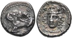 The Jonathan H. Kagan Collection of Ancient Greek Coins DYNASTS OF LYCIA. Perikles and Vedrei, circa 380-370 BC. 1/8 Stater or Trihemiobol (Silver, 11 mm, 1.24 g, 11 h), Antiphellos. [Vädäviä in Lycia