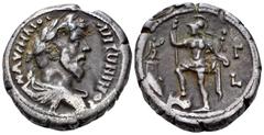Roman Provincial EGYPT. Alexandria. Marcus Aurelius, 161-180. Tetradrachm (Billon, 23 mm, 9.42 g, 12 h), Dated to regnal year Γ (3) = 162/163. Μ ΑΥΡΗΛΙΟϹ ΑΝΤΩΝΙΝΟϹ Laureate, draped and cuirassed bust 
