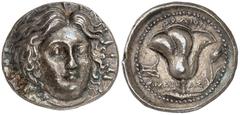 A distinguished collection of greek coins: The property of a Late Collector ISLANDS OFF CARIA, Rhodos. Rhodes. Circa 229-205 BC. Tetradrachm (Silver, 25 mm, 13.56 g, 1 h), struck under the magistrate 