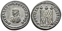 Roman Imperial Licinius II, Caesar, 317-324. Follis (Bronze, 19 mm, 3.18 g, 5 h), Heraclea, 317. D N VAL LICIN LICINIVS NOB C Laureate and draped bust of Licinius II to left, holding mappa in his righ