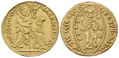 Early Medieval & Islamic CRUSADERS. Knights of Rhodes (Knights Hospitallers). Fabrizio del Carretto, 1513-1521. Ducat (Gold, 22 mm, 3.51 g, 8 h), imitating the Venetian Ducat, mint of Rhodes. •F•FABRI