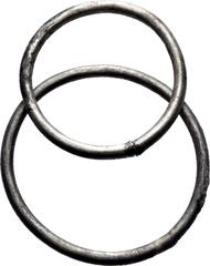 Celtic CENTRAL EUROPE. Circa 3rd-2nd century BC. Ring money (Silver, 5.02 g). Lot of two (2) silver Celtic ring money issues. Cf. Van Arsdell 1-3 (Gold). Rare in silver. Some marks and deposits as fou