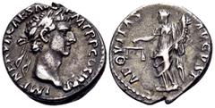The Prof. James M. Collier Collection - Roman Imperial Coins Nerva, 96-98. Denarius (Silver, 18 mm, 3.36 g, 6 h), Rome, 97. IMP NERVA CAES AVG PM TR P COS II P P Laureate head of Nerva to right. Rev. 