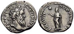 The Prof. James M. Collier Collection - Roman Imperial Coins Pertinax, 193. Denarius (Silver, 18.5 mm, 3.75 g, 1 h), Rome, January-28 March 193. IMP CAES P HELV PERTIN AVG Laureate head of Pertinax to