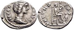 The Prof. James M. Collier Collection - Roman Imperial Coins Julia Domna, Augusta, 193-217. Denarius (Silver, 19.5 mm, 3.15 g, 6 h), Rome, 193-196. IVLIA DOMNA AVG Draped bust of Julia Domna to right.