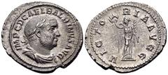 The Prof. James M. Collier Collection - Roman Imperial Coins Balbinus, 238. Denarius (Silver, 21 mm, 2.77 g, 12 h), Rome. IMP C D CAEL BALBINVS AVG Laureate, draped and cuirassed bust of Balbinus to r