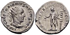 The Prof. James M. Collier Collection - Roman Imperial Coins Trajan Decius, 249-251. Antoninianus (Silver, 21.5 mm, 3.23 g, 6 h), Rome. IMP C M Q TRAIANVS DECIVS AVG Radiate, draped and cuirassed bust