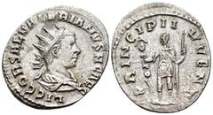 The Prof. James M. Collier Collection - Roman Imperial Coins Saloninus, as Caesar, 258-260. Antoninianus (Silver, 23 mm, 3.01 g, 5 h), Rome. LIC COR SAL VALERIANVS N CAES Radiate, draped and cuirassed