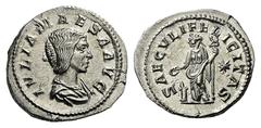 ROMAN AND BYZANTINE COINS Julia Maesa. Augusta, AD 218-224/5. Denarius (Silver, 3.35 g 7), Rome, 220-222. IVLIA MAESA AVG Draped bust of Julia Maesa to right, her hair bound in a bun at the back. Rev.
