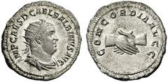 ROMAN AND BYZANTINE COINS Balbinus. AD 238. Antoninianus (Silver, 23mm, 4.38 g 6), Rome, Late April - June 238. IMP CAES D CAEL BALBINVS AVG Radiate, draped and cuirassed bust of Balbinus to right. Re