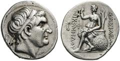 GREEK COINS Kings of Bithynia Nikomedes I, c. 280-250 BC. Tetradrachm (Silver, 29mm, 16.91 g 12), Nikomedia, after c. 264/260. Diademed head of Nikomedes I to right. Rev. BAΣIΛEΩΣ NIKOMHΔOΥ Warrior go