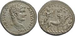 Roman Imperial & Provincial Caracalla, 198-217. (Bronze, 29 mm, 13.18 g, 6 h), Seleucia ad Calycadnum, struck after 212. AV K•M•A• ANTΩNINOC Laureate head of Caracalla to right. Rev. [CEΛEYKE / ΩN] / 