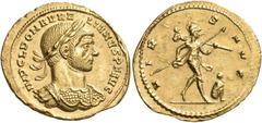 Roman Imperial Coins Aurelian, 270-275. Aureus (Gold, 21.5 mm, 4.12 g, 12 h), Mediolanum, 3rd emission, mid - end 272. IMP C L DOM AURELIANVS P F AVG Laureate and cuirassed bust of Aurelian to right. 