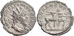 ROMAN COINS Postumus, Romano-Gallic Emperor, 260-269. Antoninianus (Billon, 21 mm, 3.68 g, 2 h), Cologne, 266. IMP C POSTVMVS P F AVG Radiate, draped and cuirassed bust of Postumus to right. Rev. DIAN