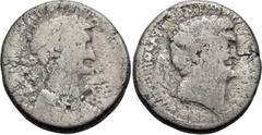 Roman Republican & Imperatorial Mark Antony and Cleopatra, 36 BC. Tetradrachm (Silver, 25.5 mm, 13.39 g, 12 h), Antioch on the Orontes. ΒΑCΙΛΙCCΑ ΚΛΕΟΠΑΤΡΑC ΘΕΑ ΝΕΩΤΕΡΑ Diademed bust of Cleopatra to r