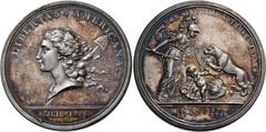 World UNITED STATES. Medal (Silver, 47 mm, 52.47 g, 12 h), The first medal of the United States; commissioned by Benjamin Franklin, the American ambassador to France, as thanks for the help given by F