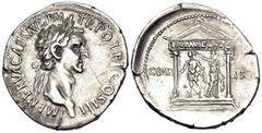 Roman Imperial Nerva, 96-98. Cistophoric Tetradrachm (Silver, 28 mm, 10.47 g, 6 h), Uncertain mint in Asia Minor. IMP NERVA CAES AVG P M TR POT P P COS III Laureate head of Nerva to right. Rev. COM - 