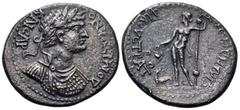 The Vineyard Colection Part IV, Roman Provincial LYDIA. Silandus. Domitian, As Caesar, 69-81. Diassarion (Bronze, 26 mm, 8.50 g, 6 h), struck under the strategos Demophilos. ΔΟΜΙΤΙΑΝΟ ΚΑΙCΑΡ Laureate,