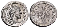 Roman Imperial Geta, 209-211. Denarius (Silver, 19.5 mm, 3.38 g, 12 h), Rome, 211. P SEPT GETA PIVS AVG BRIT Laureate and bearded head of Geta to right, with features that are very close to his father