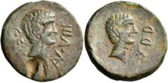 Roman Republican & Imperatorial PAPHLAGONIA. Sinope. Triumviral period, 39-35 BC. (Bronze, 25 mm, 8.78 g, 11 h), year 8 = 39/38. C F I AN VIII Bare head of Mark Antony to right; with an uncertain coun