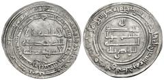 Early Medieval & Islamic ISLAMIC, 'Abbasid Caliphate. Al-Radi, AH 322-329 / AD 934-940. Dirham (Silver, 27 mm, 2.41 g, 9 h), Surra man Ra'a (Samarra, the capital of the Abbasid caliphate), AH 323 = AD