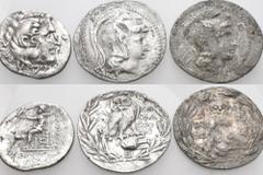 Large Lots GREEK. Circa 3rd - 2nd century BC. (Silver, 48.38 g). A lot of Three (3) Tetradrachms, including two 'New Style' Tetradrachms of Athens, and a Tetradrachm of Alexander the Great. Corroded. 