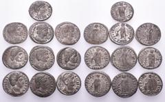 Large Lots ROMAN IMPERIAL. Helena, Augusta, 324-328/30. (Bronze, 32.84 g). A lot of Ten (10) bronze coins of Helena, the mother of emperor Constantine the Great. All coins are of the SECVRITAS PVBLICE