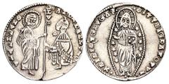 Early Medieval & Islamic ISLAMIC. Beyliks of Western Asia Minor. After 1348. Ducat (Very base gold, 22 mm, 3.41 g, 9 h), late 'K' Series, imitating the Venetian ducats of Andrea Dandolo, (1344-1354). 
