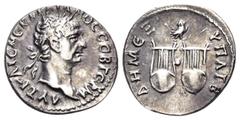 Roman Provincial LYCIA. Lycian League. Trajan, 98-117. Drachm (Silver, 18 mm, 3.10 g, 7 h), Probably Rome, but for use in the East, COS II = 98-99. AYT KAIC NEP TPAIA-NOC CEB ΓEPM Laureate head of Tra