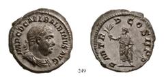 ROMAN. IMPERIAL. BALBINUS (A.D. 238) Denarius, Ag, A.D. 238, Rome mint Rome mint Av: IMP C D CAEL BALBINVS AVG, laureate, draped and cuirassed bust of Balbinus right. Rv: P M TR - P COS II P P, empero