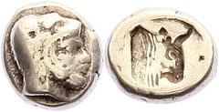 Ancient Greek - Lesbos, Mytilene Electrum Hekte - 1/6 Stater (±480-450 BC) (Bodenstedt 29) Au, 2.49 g (10 mm) TB
