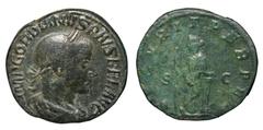 Romanas - Gordiano III (238-244) - Sestércio Sestércio, Bronze, SECVRIT PERPET SC, RCV 8740, RIC 335a (Roma, 243-244), 18,40g., MBC-