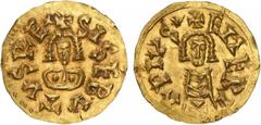 Visigodas - Sisebuto (612-621) - Tremissis Ouro - Tremissis, Emerita, CNV 258.10, 1,42g BELA