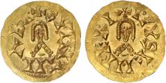 Visigodas - Suintila (621-631) - Tremissis Ouro Tremissis Eliberri CNV 288.15 1,41g BELA