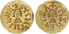 Visigodas - Suintila (621-631) - Tremissis Ouro Tremissis Mentesa CNV 295.17 1,36g BELA