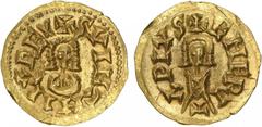 Visigodas - Suintila (621-631) - Tremissis Ouro Tremissis Emerita CNV 327.1 1,47g MBC+