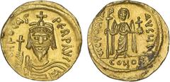 Byzantine Coins Byzantine - Phocas (602-610) - Byzantine - Phocas (602-610) Gold - Solidus; Constantinople; Ꝺ N FOCAS PЄRP AVG / VICTORIA AVςꞍ Ι, exergue: CONOB; BCV 620; 4.44g ; EF