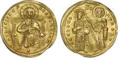 Byzantine Coins Byzantine - Romanus III, Argyrus (1028-1034) - Byzantine - Romanus III, Argyrus (1028-1034) Gold - Histamenon Nomisma; Constantinople; +IhS XIS RЄX RЄςNANTInm / ΘCЄ bOHΘ RωmAnω, above: