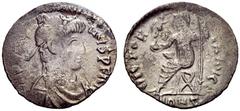 The Roman Empire Sebastian brother of Jovinus, 412 – 413 Siliqua, Arelate 412-413, AR 1.32 g. [D N SEBASTIA] – NVS P F AVG Pearl-diademed, draped and cuirassed bust r. Rev. VICTORI – A AVGG Roma seate
