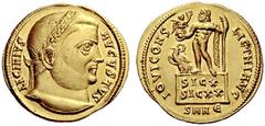 The Roman Empire Licinius I, 308 – 324 Solidus Nicomedia circa 317-318, AV 5.31 g. LICINIVS – AVGVSTVS Laureate head r. Rv. IOVI CONS – LICINI AVG Jupiter standing l. on platform, chlamy s across l. s