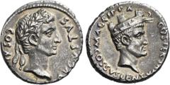 The Roman Empire The Dioscuri Collection. The Roman Empire. Octavian 32 – 27 and as Augustus, 27 BC – 14 AD. Roma Cossus Cornelius Lentulus. Denarius 12 BC, AR 19 mm, 3.81 g. AVGVSTVS – COS XI Oak-wre